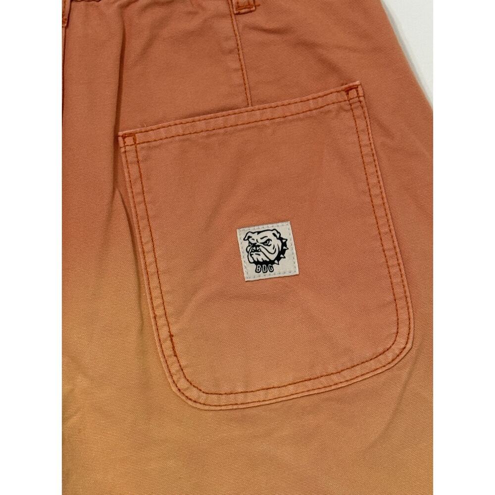 BDG Urban Outfitters Shorts Women's Small Orange Relaxed Cut-Off Cotton Festival - Picture 6 of 12